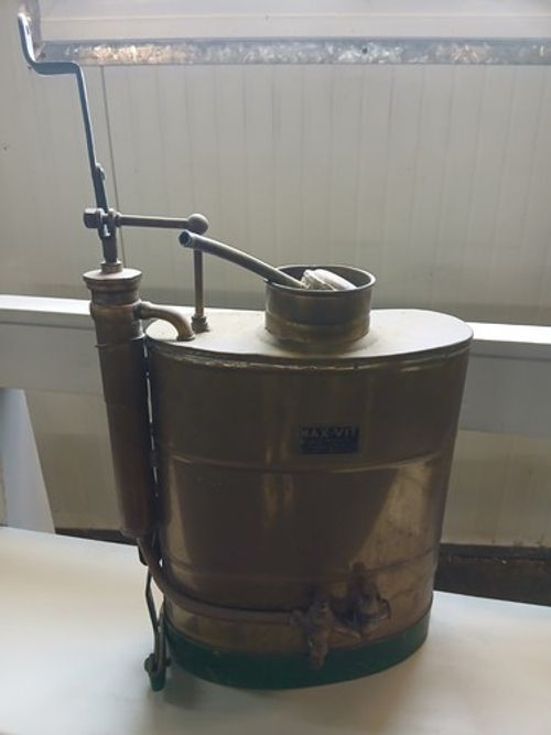 Antique Industrial Backpack Sprayer Pump Brass/copper Spanish Patent MAKE A LAMP