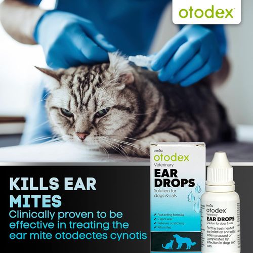 Petlife Otodex Ear Drops Solution Dog Cat Clear Wax Mites Cleanser Itching 14ml — image 5