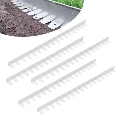 5m Galvanised Steel Metal Lawn Path Edging Garden Border Flexible Strip 5/10cm