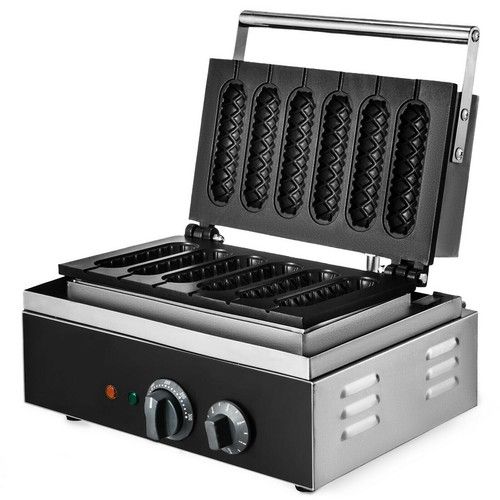 Electric Muffin Dog Lolly Waffle Maker  Commercial Sausage Stick Baking Machine