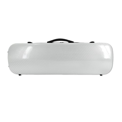 Deal Violin Hard Case 4/4 Full Size Carbon Fiber Material with BackStraps White — image 4