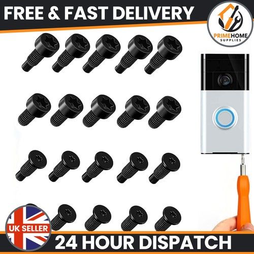 20x Replacement Ring Doorbell Screws Compatible Video  Security Screw Doorbell
