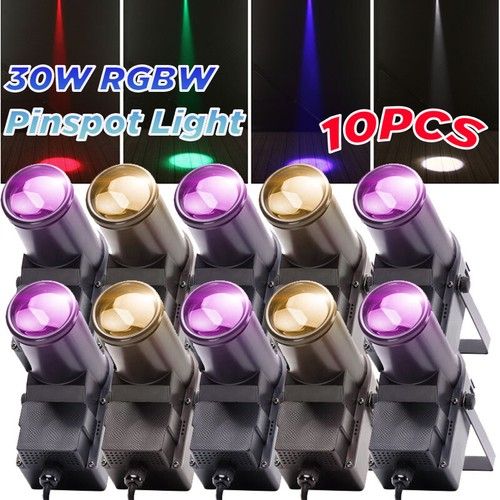 30W RGBW 4in1 LED Spotlight-Beam Stage Light Pin Spot DMX Party Club Disco Light