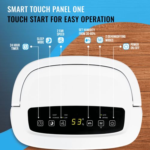 Dehumidifier 12L with Air Purifier Portable Automatic Humidity Sensor & 24 Timer — image 3
