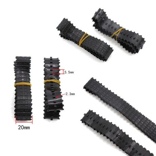 38.5x2cm Closed Circular Black Rubber Track DIY RC Model Tank Robot Tire Track