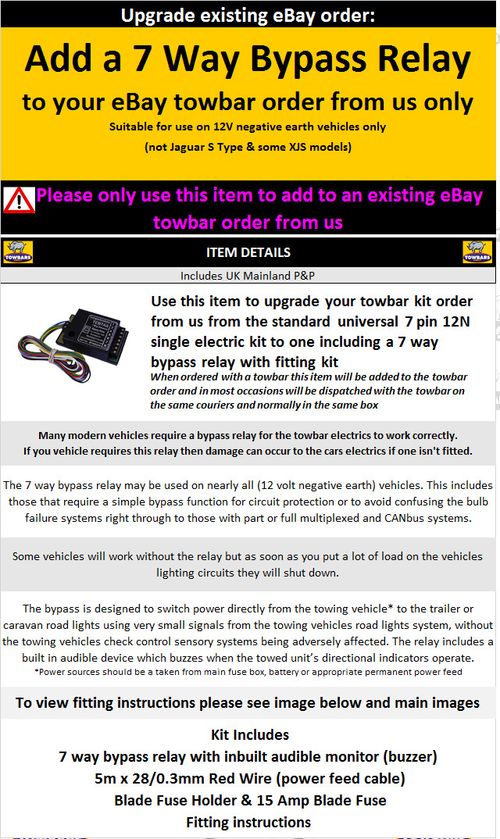 Bypass (interface) Relay 7 Way Universal Upgrade Kit TEB7AS Smart relay — image 7