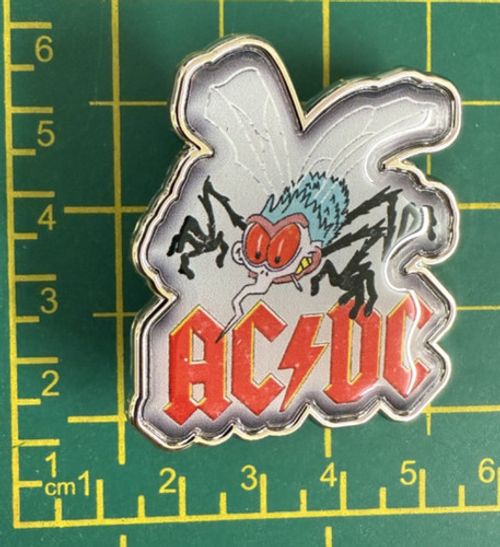 AC/DC Fly On The Wall Fly Logo High Quality Metal Badge Officially Licensed