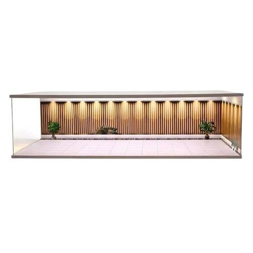 1/18 Diorama Diecast Garage 5 Parking Spaces LED Lighting Model Car Display Case