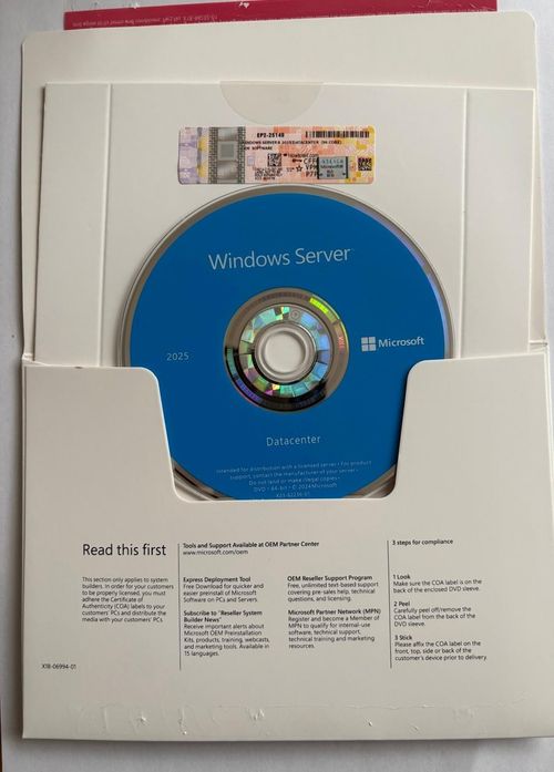 Microsoft Windows Server 2025 Datacentre 64Bit  96 Core DVD+Key — image 5