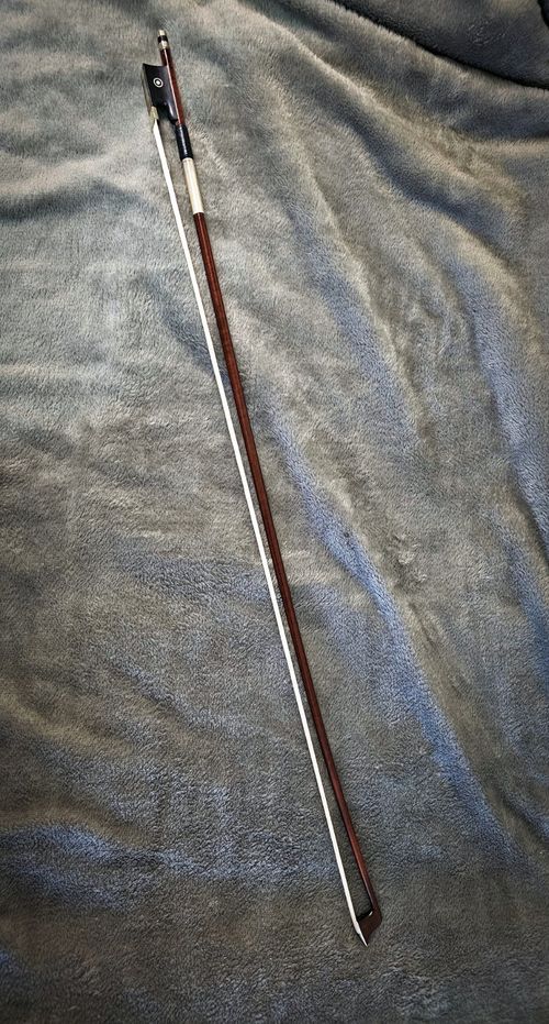 Antique Violin Bow 4/4 Restored Pernambuco Plays Beautifully — image 9