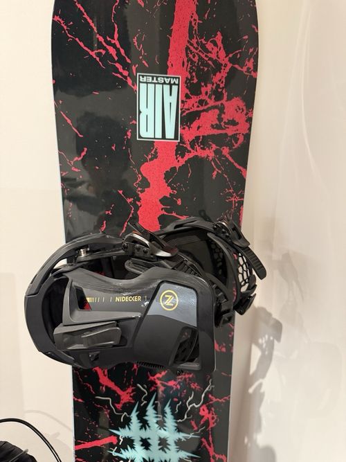 Nidecker Supermatic Snowboard Bindings 2025 Black Medium M — image 1