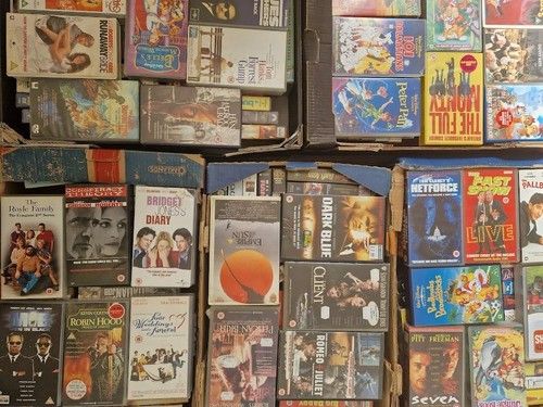 80 Different VHS Videos, Films, TV Series, Documentaries, Etc Mixed Bulk Job Lot