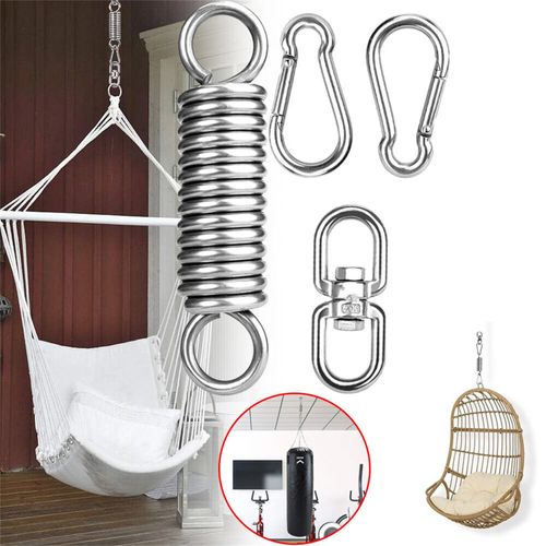 Heavy Duty Hanging Chair Lounger Alloy Spring Hanging Hook Steel Swing Spring — image 1