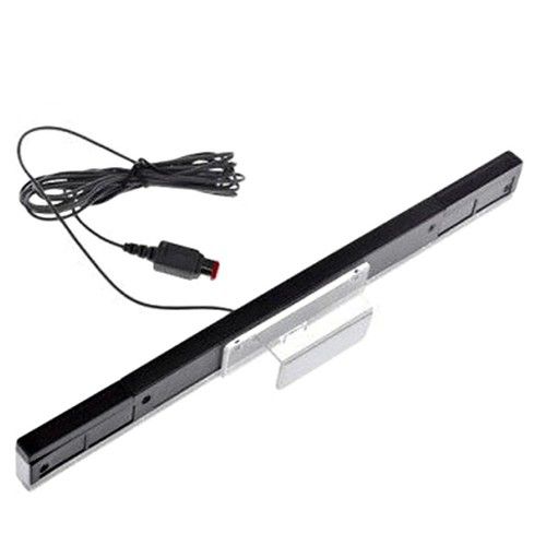 SENSOR BAR FOR NINTENDO WII & WII U WITH STAND WIRED INFRARED RECEIVER - NEW