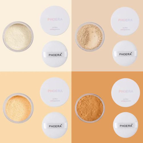 Phoera No Filter Setting Powder - Lightweight Foundation Makeup with Applicator — image 4