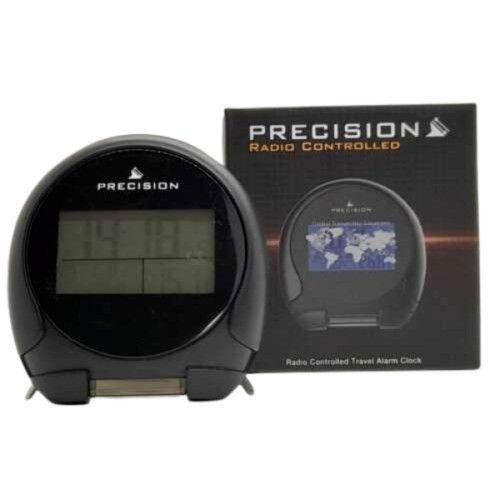 Precision Radio Controlled Bedside Alarm Clock With Big Blue Digital LCD — image 2