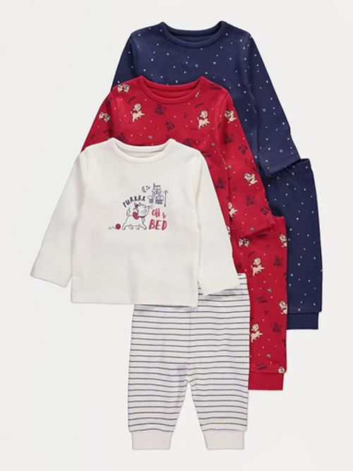 NWT Toddler Girls 3 Pair Pack Disney Aristocats Pyjamas age 12-18 months