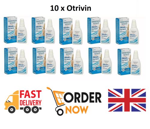 10 x Otrivin Nasal Spray Drops 10mlFast Relief Nose👩👨👌 exp.2028 — image 1