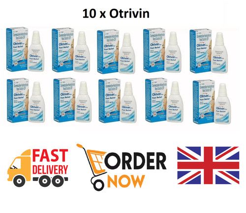 10 x Otrivin Nasal Spray Drops 10mlFast Relief Nose👩👨👌 exp.2028