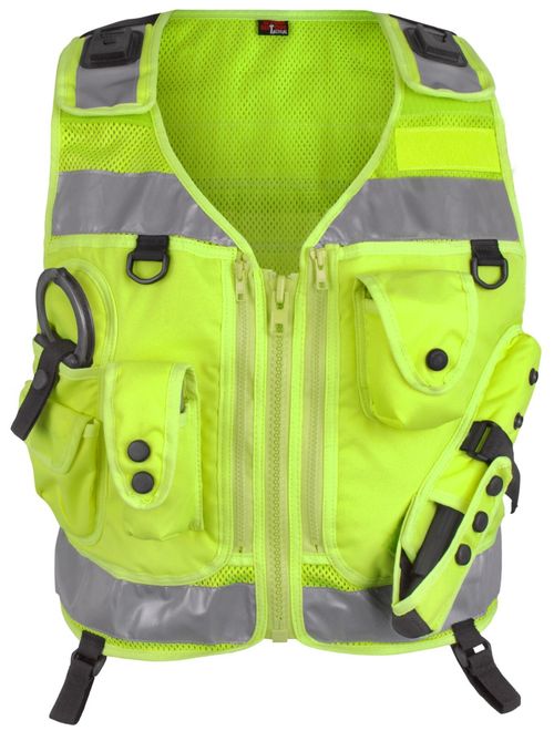 Niton Tactical Patrol Vest -Black/Hi Vis - Police/Military/Cadet/Security/Prison — image 1