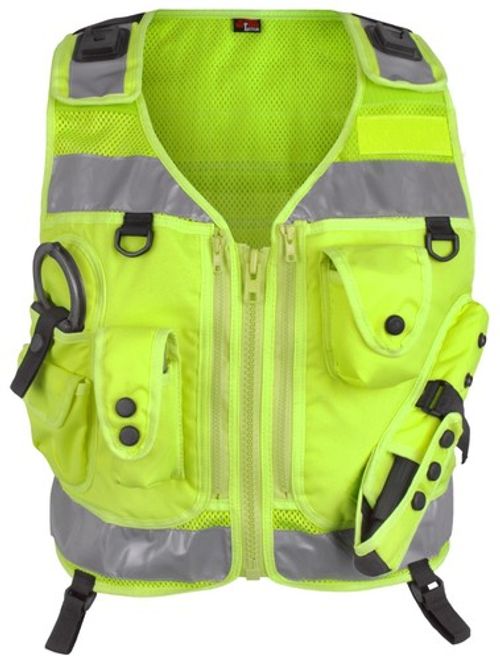 Niton Tactical Patrol Vest -Black/Hi Vis - Police/Military/Cadet/Security/Prison