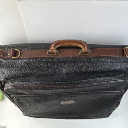 vintage Mulberry Scotchgrain garment travel bag / suit carrier Leather — image 10
