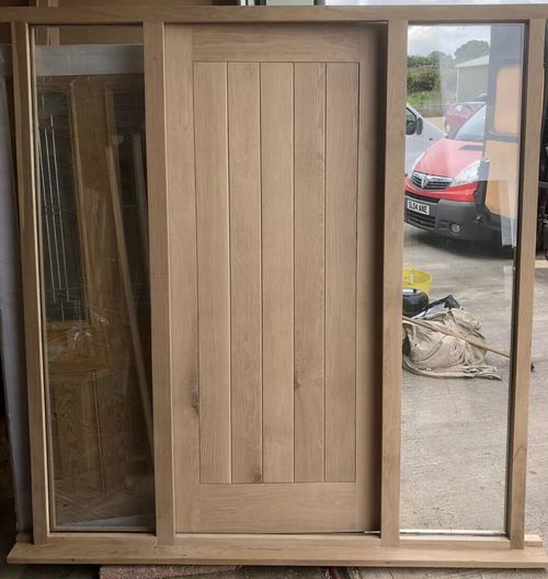 Solid Oak Front Door And Combination Frame, Made To Your Size — image 4