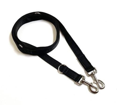 5ft 8ft 11ft Police Style Dog Training Lead Double Ended 20/25mm Cushion Webbing
