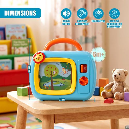 My First TV Baby Musical Television Colourful Toy Safari Animals Lullaby Play — image 4