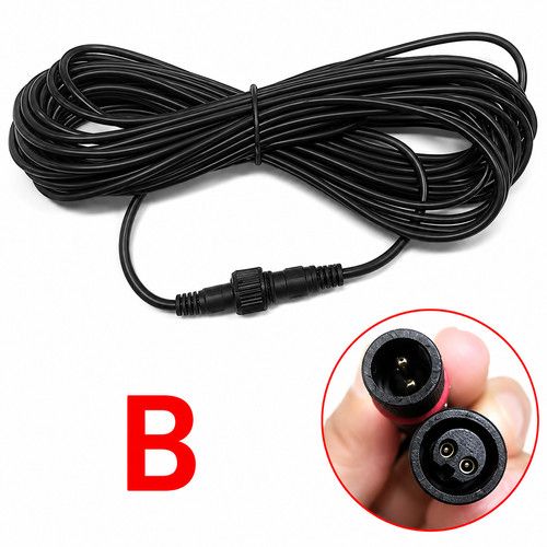 5 Meter Extension Cable for Solar Spotlight Waterproof Cable 2 Pin Male to Femal