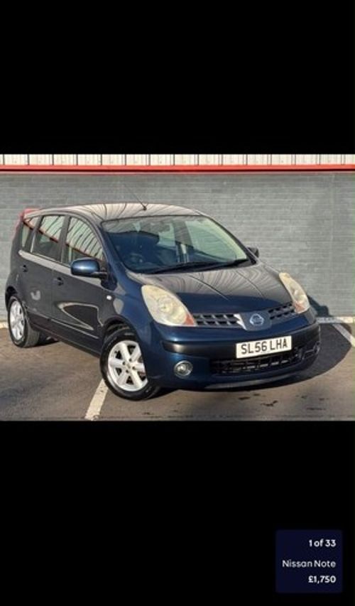 LEZ Ulez compliant 2006 Nissan Note SE 1.4 16v SE Hatchback 5dr Petrol Manual