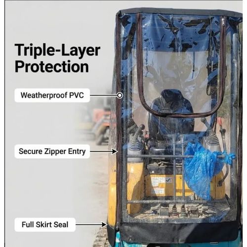 For Kubota U15 U17 U20 U30 Mini Excavator Car Cover Warm Awning Pvc Windproof  — image 3