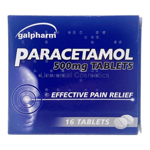 16 Tablets for Headache, Migraine, Back Pain 500mg — image 1
