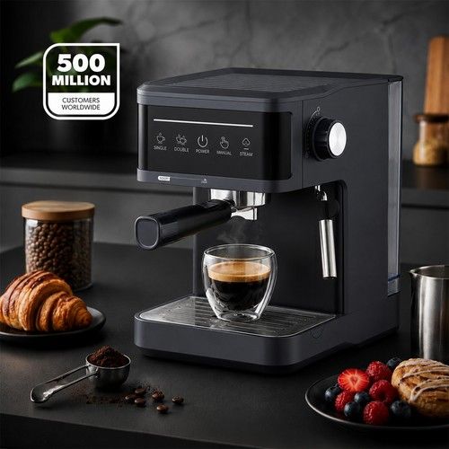 20 Bar Espresso Machine Milk Frother 1350W Coffee Maker Latte 1.8L Ground Coffee