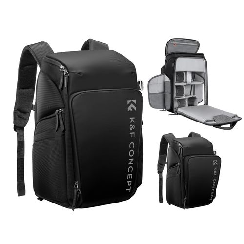 K&F Concept 25L Large Capacity Camera Backpack Storage Bag for DSLR Photography — image 1
