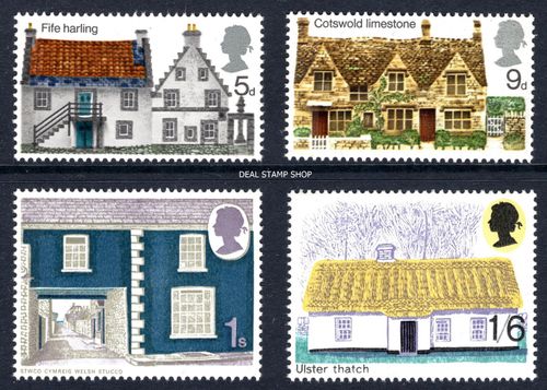 GB 1970 British Rural Architecture Complete Set SG815-SG818 Unmounted Mint MNH — image 1