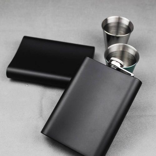 Personalised Hip Flask Stainless Steel Engraved Any Text Birthday Wedding Gift — image 5
