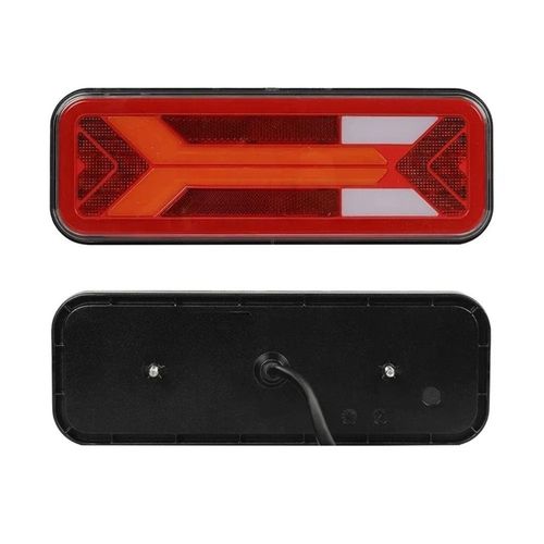 2pcs 12V 24V LED Neon Rear Tail Light Dynamic Indicator Truck Trailer 5 Function — image 6