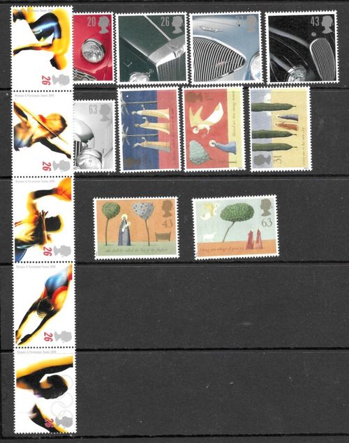 GB 1994 -1996 Commemorative Mixed Selection 67 x Values MNH — image 3
