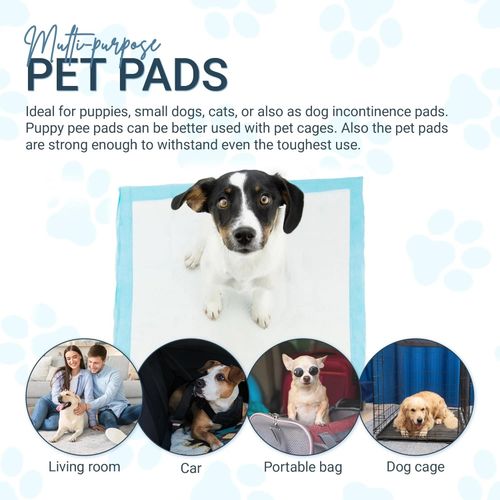 100 Large Puppy Training Trainer Train Pads Toilet Pee Wee Poo Dog Pet Cat Mats — image 5