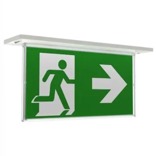 (W7.3) ARAZLED/LI/3M/DA - Razzo Lithium Recessed Exit Sign Maintained / Non-Main