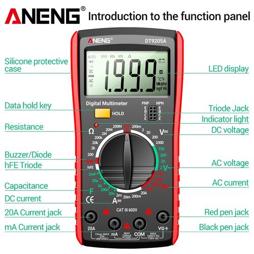 Professional Digital Multimeter Voltmeter Ohmmeter Ammeter Multi Tester Meter UK — image 5