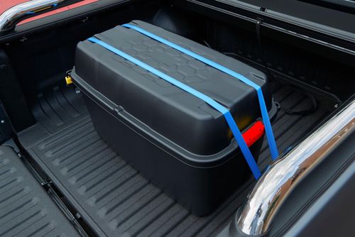 Storage Box with Lid & Wheels Strata Heavy Duty Large, Lockable, 190L - Black — image 3