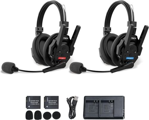 SYNCO XTALK XMAX2 Wireless Intercom Headset Dual Ear Communication System 2pcs — image 1
