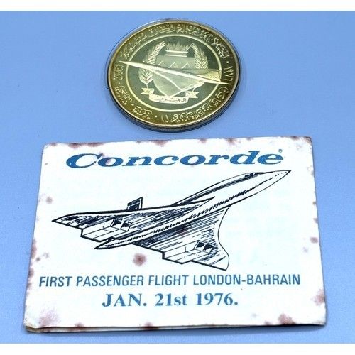 Pobjoy Mint commemorative "Concorde" London to Bahrain First Passenger Flight — image 5