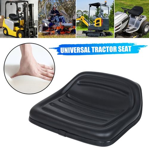Black PVC Low Back Seat Pan for Ride on Lawn Mower Garden Tractor Universal UK — image 7