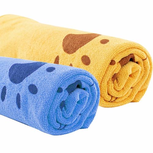 2X 140x70cm Super Absorbent Large Fast Drying Microfibre Dog Cat Pet Bath Towel~ — image 6