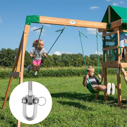 2 Pcs Heavy Duty Swing Hangers Hooks with 235 mm x 180 x 40 mm, Silvery — image 7