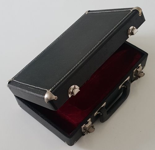 Clarinet Hard Wood Case - Black with Plush Lining - Empty Case for Bb Clarinet - — image 1