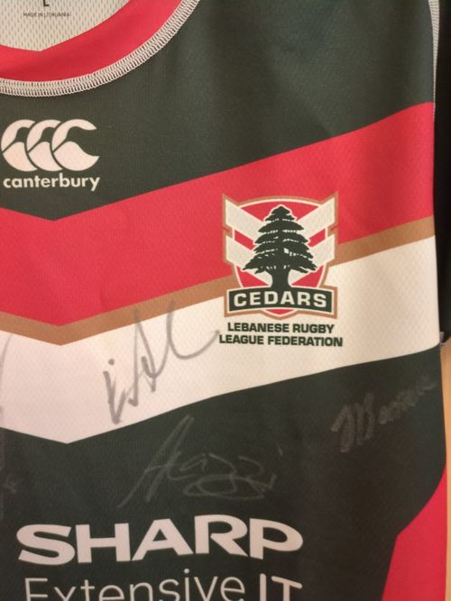 Lebanon Cedars Rugby League Jersey Full Squad Signed World Cup 2021 Squad... — image 3